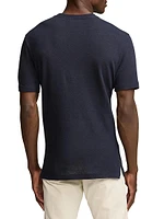 Linen & Cotton-Blend Crewneck T-Shirt