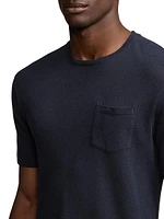 Linen & Cotton-Blend Crewneck T-Shirt