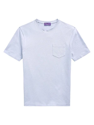 Linen & Cotton-Blend Crewneck T-Shirt