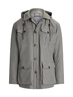 Hartridge Silk Hooded Field Jacket