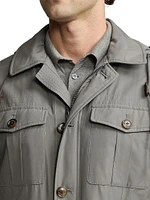 Hartridge Silk Hooded Field Jacket