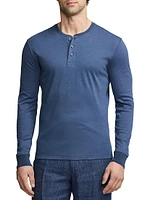 Cotton Crewneck Henley