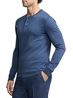 Cotton Crewneck Henley