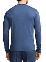 Cotton Crewneck Henley