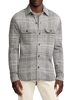 Plaid Cashmere-Blend Overshirt