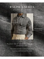 Plaid Cashmere-Blend Overshirt