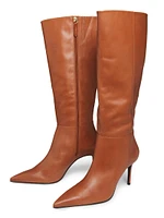 Mikki 90MM Leather Stiletto Boots