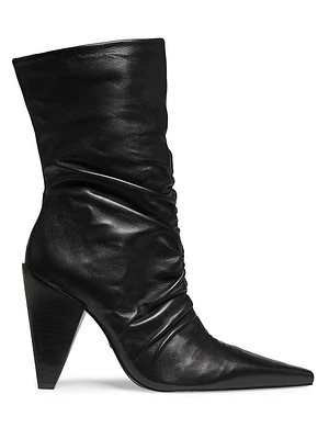 Lynn 110MM Leather Ankle Boots