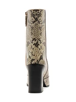 Raffaela 90MM Snake-Print Leather Boots