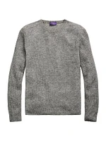 Cashmere-Silk Long-Sleeve Sweater