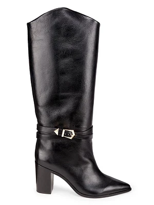 Maryana 90MM Leather High-Heel Boots