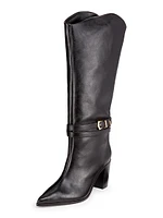 Maryana 90MM Leather High-Heel Boots