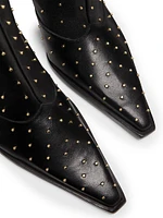 Raffaela 90MM Studded Leather Booties