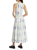 Davi Tie-Dye Striped Maxi Dress