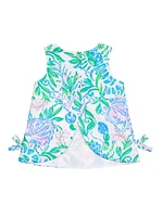 Baby Girl's 2-Piece Seashell Print Shift Dress & Bloomers Set