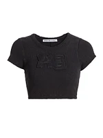 Distressed Edge Logo Cotton Baby T-Shirt