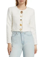 Juliette Mixed-Button Cropped Jacket