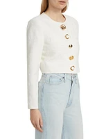 Juliette Mixed-Button Cropped Jacket