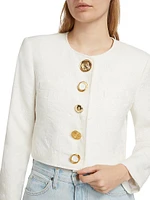 Juliette Mixed-Button Cropped Jacket