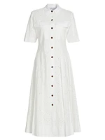 Lincoln Eyelet Utility Shirtdress