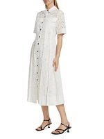 Lincoln Eyelet Utility Shirtdress