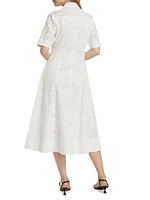 Lincoln Eyelet Utility Shirtdress