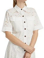 Lincoln Eyelet Utility Shirtdress