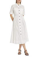 Lincoln Eyelet Utility Shirtdress