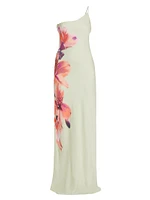 Milou Floral One-Shoulder Gown