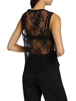 Brax Lace Sheer Tank Top