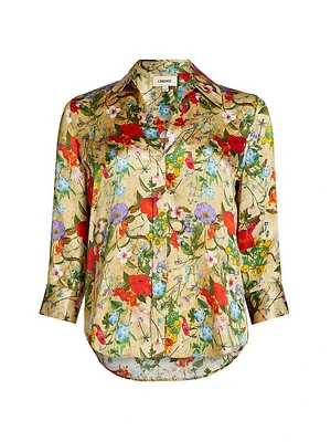 Dani Floral Silk Blouse