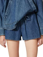 Denim Chambray Shorts