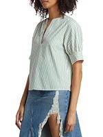 V-Neck Popover Top