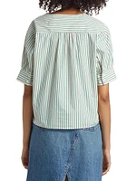 V-Neck Popover Top