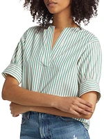 V-Neck Popover Top