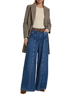 Portia High-Rise Seamed Wide Flare Jeans