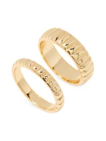 Goldie 14K-Gold Vermeil Ring Set