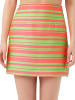 Rico Striped Miniskirt