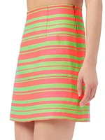 Rico Striped Miniskirt