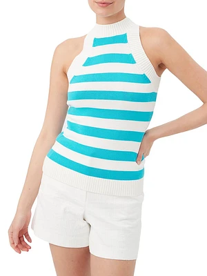 Mariquita Striped Cotton Knit Tank Top