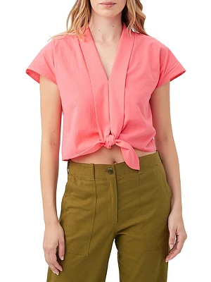 Tallia Front-Tie Top