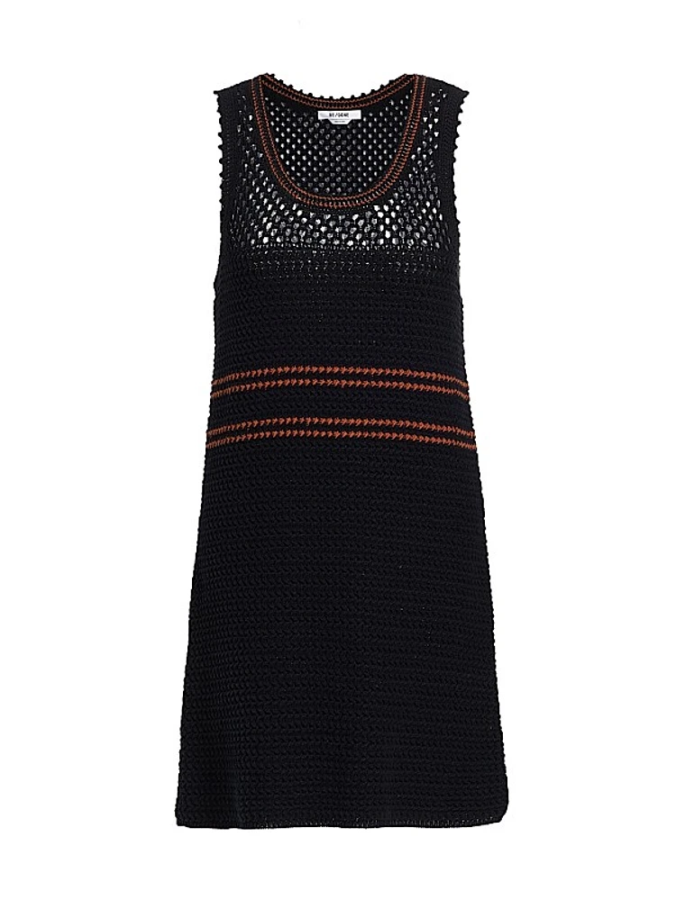 Crochet Sleeveless Minidress