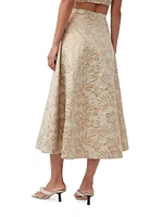 Guinevere Jacquard Midi-Skirt