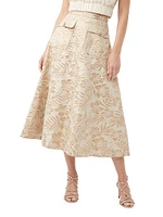 Guinevere Jacquard Midi-Skirt