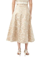 Guinevere Jacquard Midi-Skirt