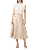 Guinevere Jacquard Midi-Skirt