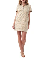 Yina Jacquard Mini Shirtdress