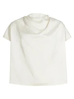 Draped Cowl Neck Top