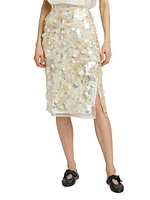 Pailette Midi-Skirt