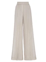 Cotton Organza Loose Track Trousers